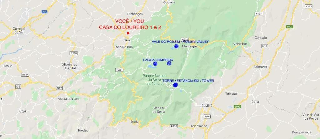 Casa Do Loureiro 1 - Seia - Serra Da Estrela Ngoại thất bức ảnh